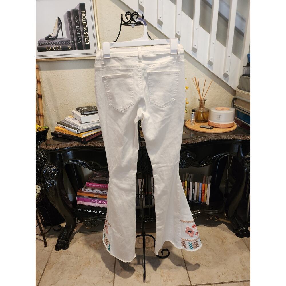 Saints & Hearts Embroidered Bell Bottoms size M NEW - Picture 5 of 7